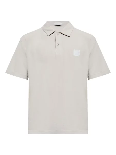 Polo Stone Island din jerseu cu strasuri gri