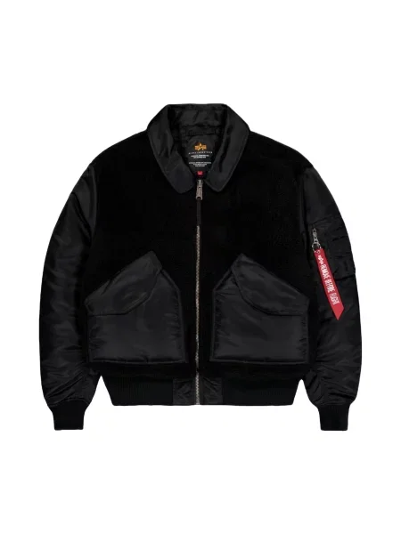 ALPHA INDUSTRIES Μπουφάν πεζοπορίας μαύρο