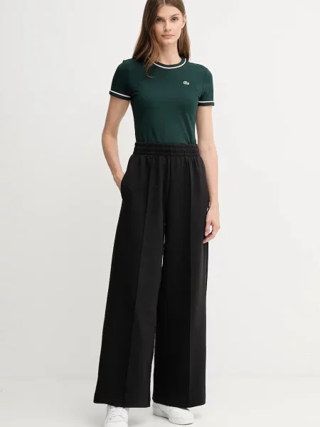 Однотонные спортивные штаны Lacoste белые