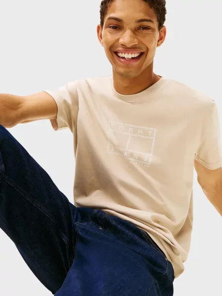 Футболка Tommy Jeans бежева