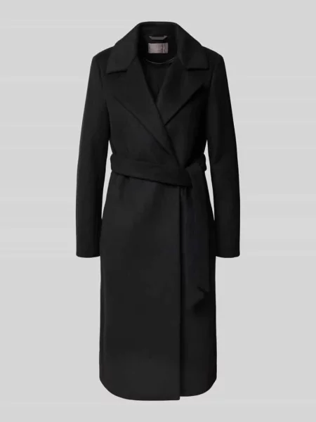 Płaszcz z dodatkiem wełny Christian Berg Woman Selection czarny