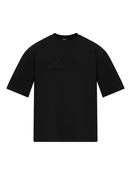 Tricou Dsquared2 cu broderie negru