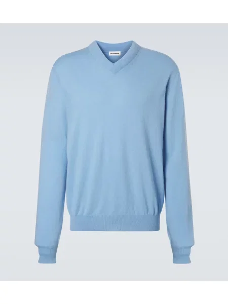 Pulover Jil Sander de lână albastru