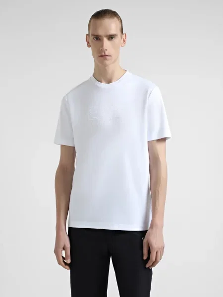 Футболка Ea7 из модала белая