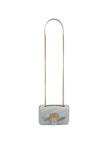 Geanta crossbody Pinko din piele albastru