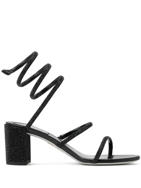 Sandale Rene Caovilla din satin negru