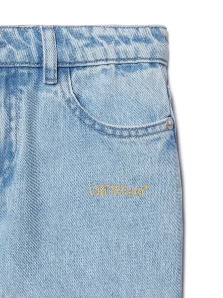 Dětské džíny Off-white bílé