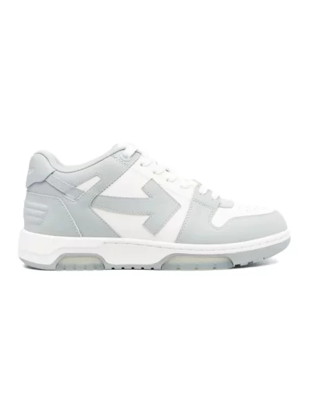 Sneakersy Off-white skórzane biznesowe białe