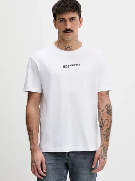 KARL LAGERFELD JEANS Tricou negru alb