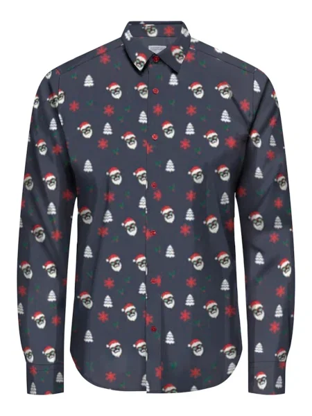 Only & Sons Ing ONSELF XMAS sötétszürke / fenyő / sötétvörös fehér