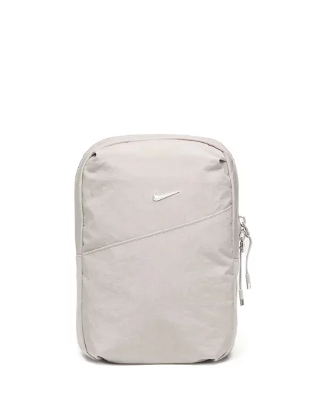 Top sport Nike din fleece plisat fără mâneci alb