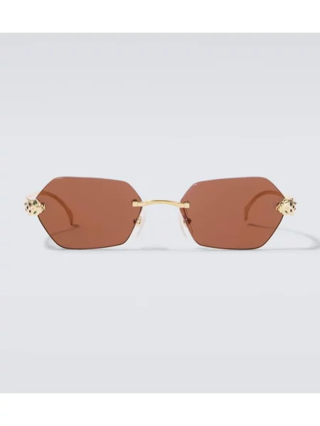 Sunčane naočale Cartier Eyewear Collection zlatna