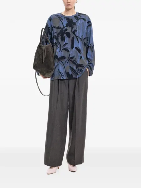 Lung tricou Jnby cu imagine albastru