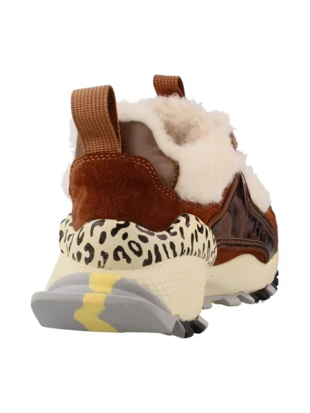 Pantofi Exé Shoes cu blană maro