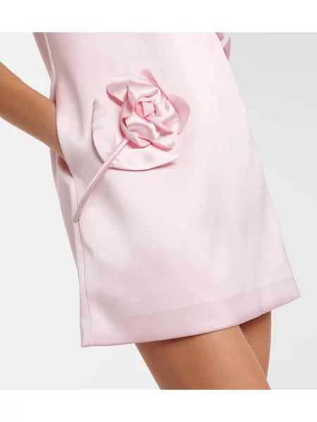 Rochie Self-portrait din satin roz