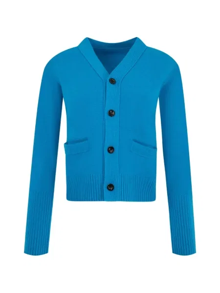 Cardigan Sacai tricotate albastru