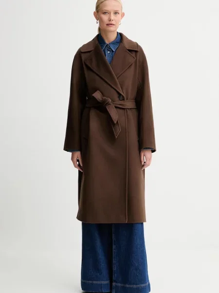 Джинсова сорочка Weekend Max Mara OBBIA regular класичний комір синій