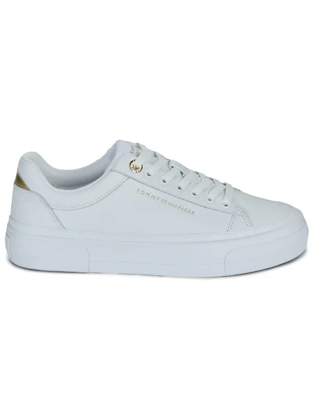 Sneakerși Tommy Hilfiger cu platformă alb