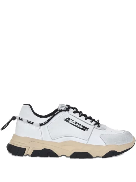 Sneakerși Just Cavalli chunky alb