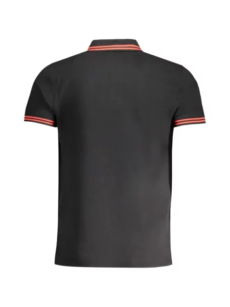 Tricou polo Cavalli Class cu broderie negru