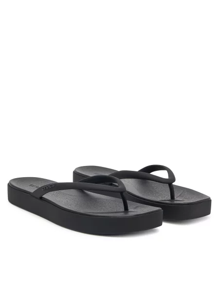 В'єтнамки Crocs Miami Square Flatform Flip чорний