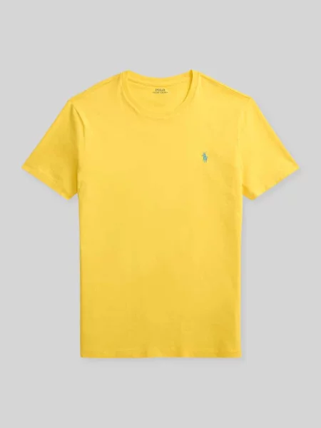 T-shirt o kroju regular fit z czystej bawełny Polo Ralph Lauren żółta