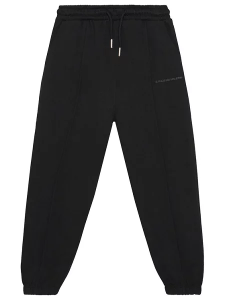 Calvin Klein Jeans Παντελόνι φόρμας Pintuck μαύρο