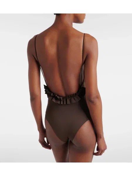 Strój kąpielowy Jacquemus brązowy