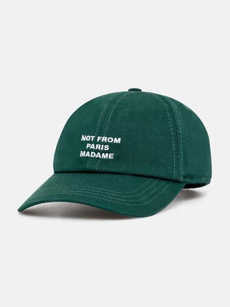 Drôle de Monsieur baseball sapka La Casquette Slogan nyomott mintás zöld
