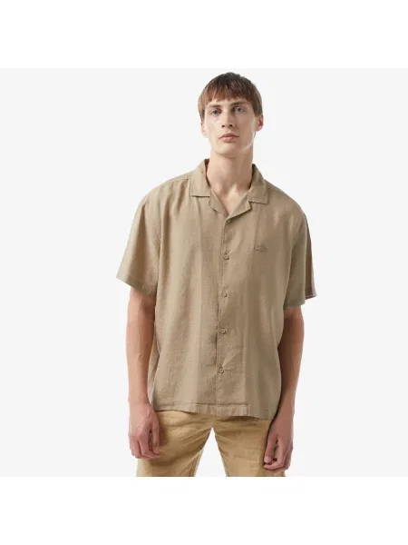 Lacoste сорочка чоловіча Relaxed Fit бежева