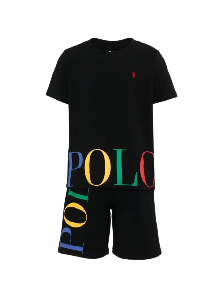 Piżama dziecięca Polo Ralph Lauren czarna