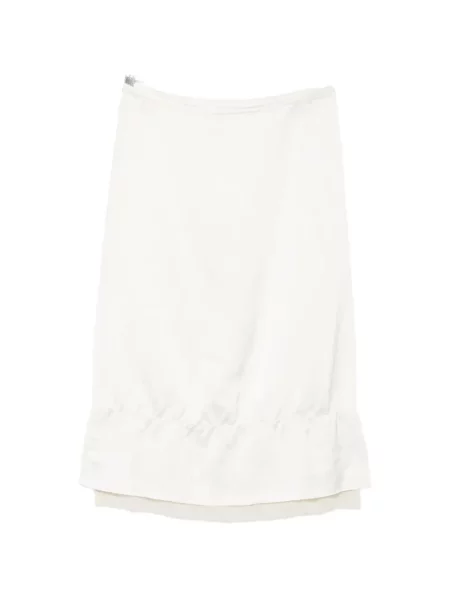 Fustă midi Toteme din satin până la genunchi