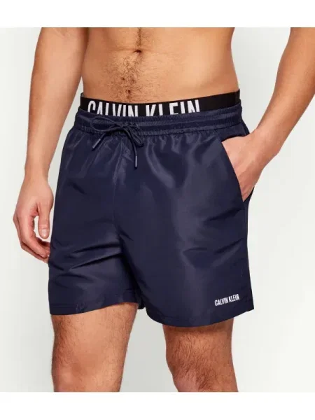 Calvin Klein Swimwear Șorturi de baie Intense Power albastru noapte / negru alb