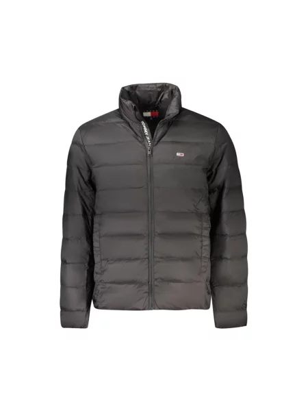 Długa kurtka jeansowa Tommy Jeans z długim rękawem czarna