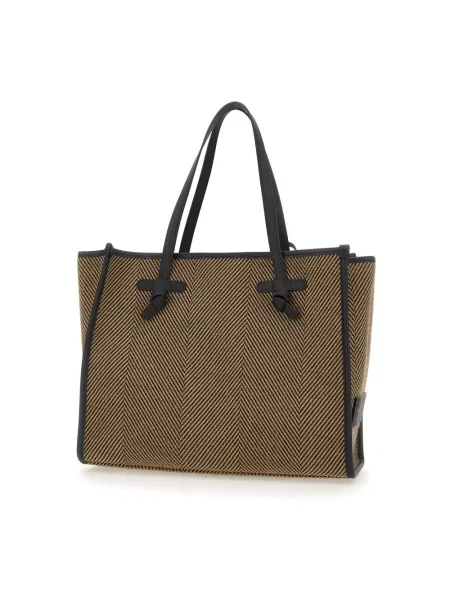 Gianni Chiarini Shopperka Marcella Large Z Torebką Typu Pouch schwarz brązowa