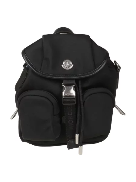 Plecak Moncler skórzany czarny