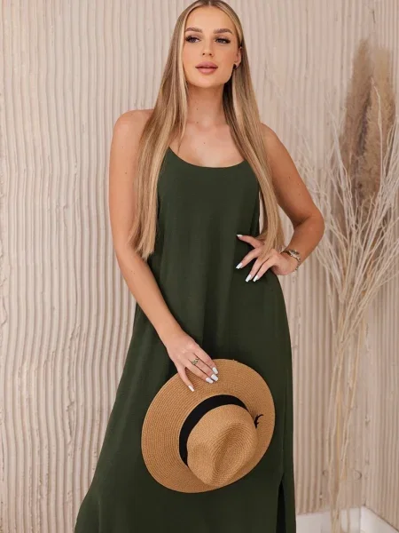 Rochie maxi Kesi de costum kaki