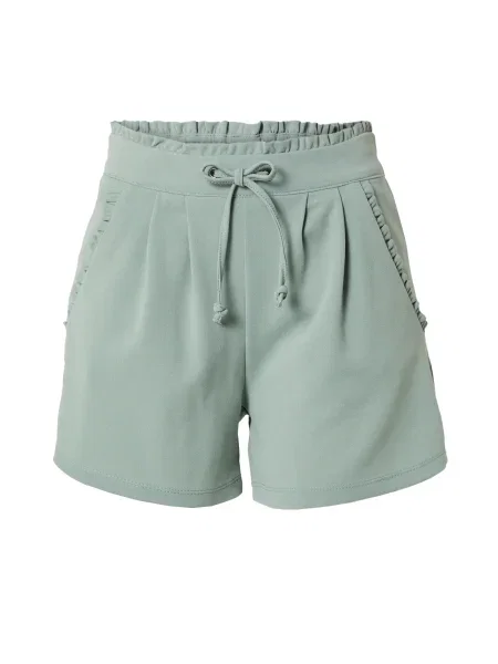 JDY Hlače z naborki NEW CATIA pastelno zelena