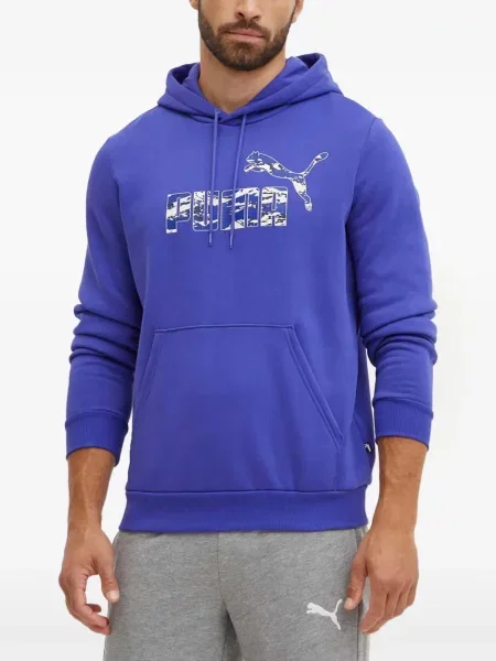 Mikina s kapucňou Puma modrá