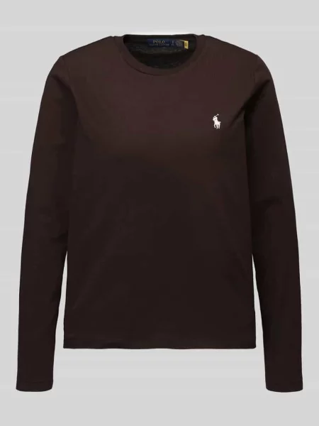 Bluzka z długim rękawem z wyhaftowanym logo Polo Ralph Lauren
