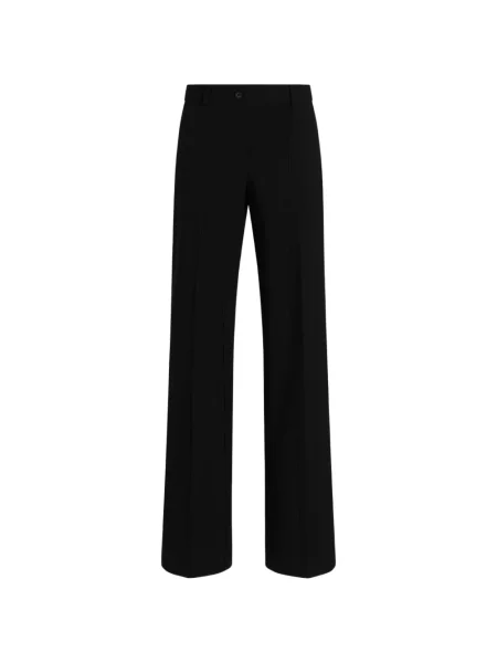 Pantaloni Dolce & Gabbana de lână evazate negru