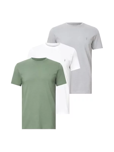 AllSaints tricou din TONIC uni alb