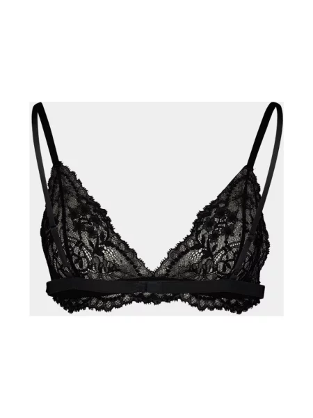 Biustonosz Dolce And Gabbana koronkowy czarny