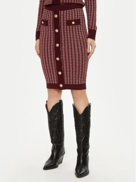 Fracomina Fustă tip creion Vișiniu