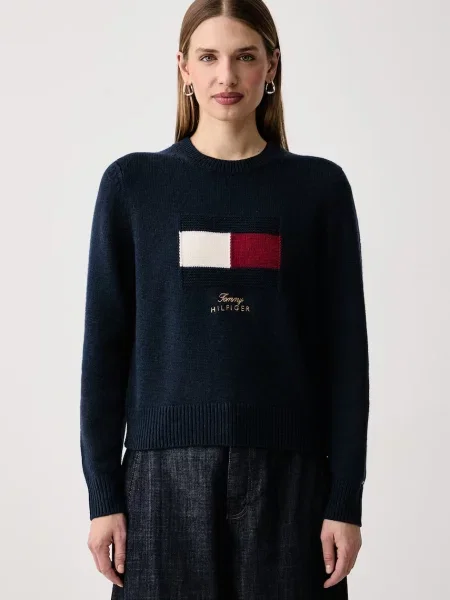 Tommy Hilfiger sveter dámsky s vlnou