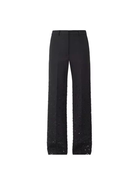 Spodnie Ottodame skórzane brązowe