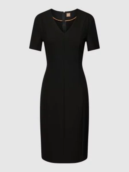 Boss Sukienka Etui Damaisa schwarz czarna