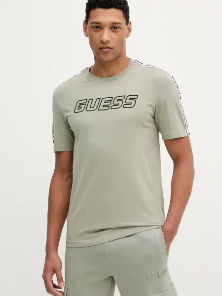 Guess tricou ARLO verde