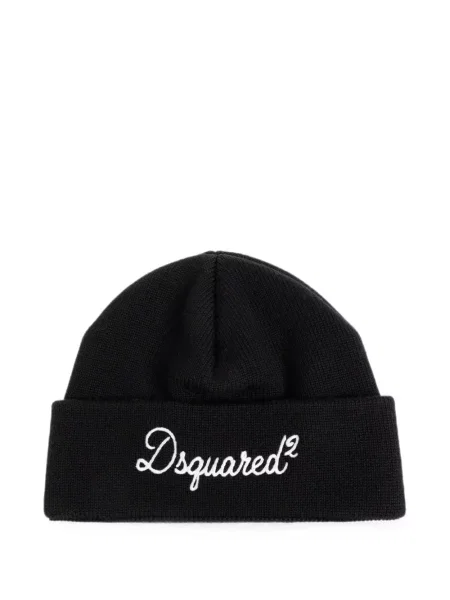 Căciulă Dsquared2 cu broderie negru
