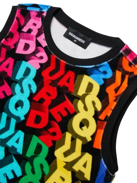 Top dziecięcy Dsquared2 czarny